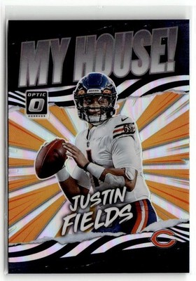 2021 Donruss Optic My House! Justin Fields Silver Prizm #MH-4