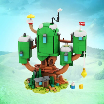 MOC Adventures Time Finn und Jakes Baumhaus Baustein 829 Teile Kinder Geschenk