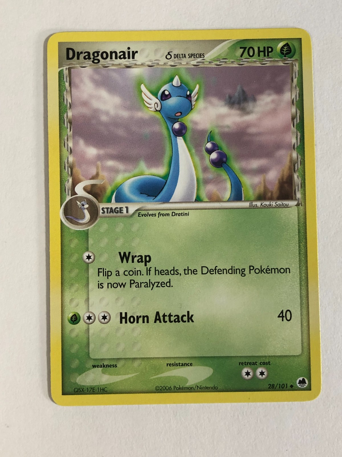 Pokemon Card EX Dragon Frontier Dragonair 28/101 Near Mint 