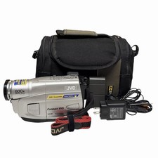 JVC GR-AX880U Compact VHS Camcorder 600x Digital Zoom Bag Cord Included WORKS