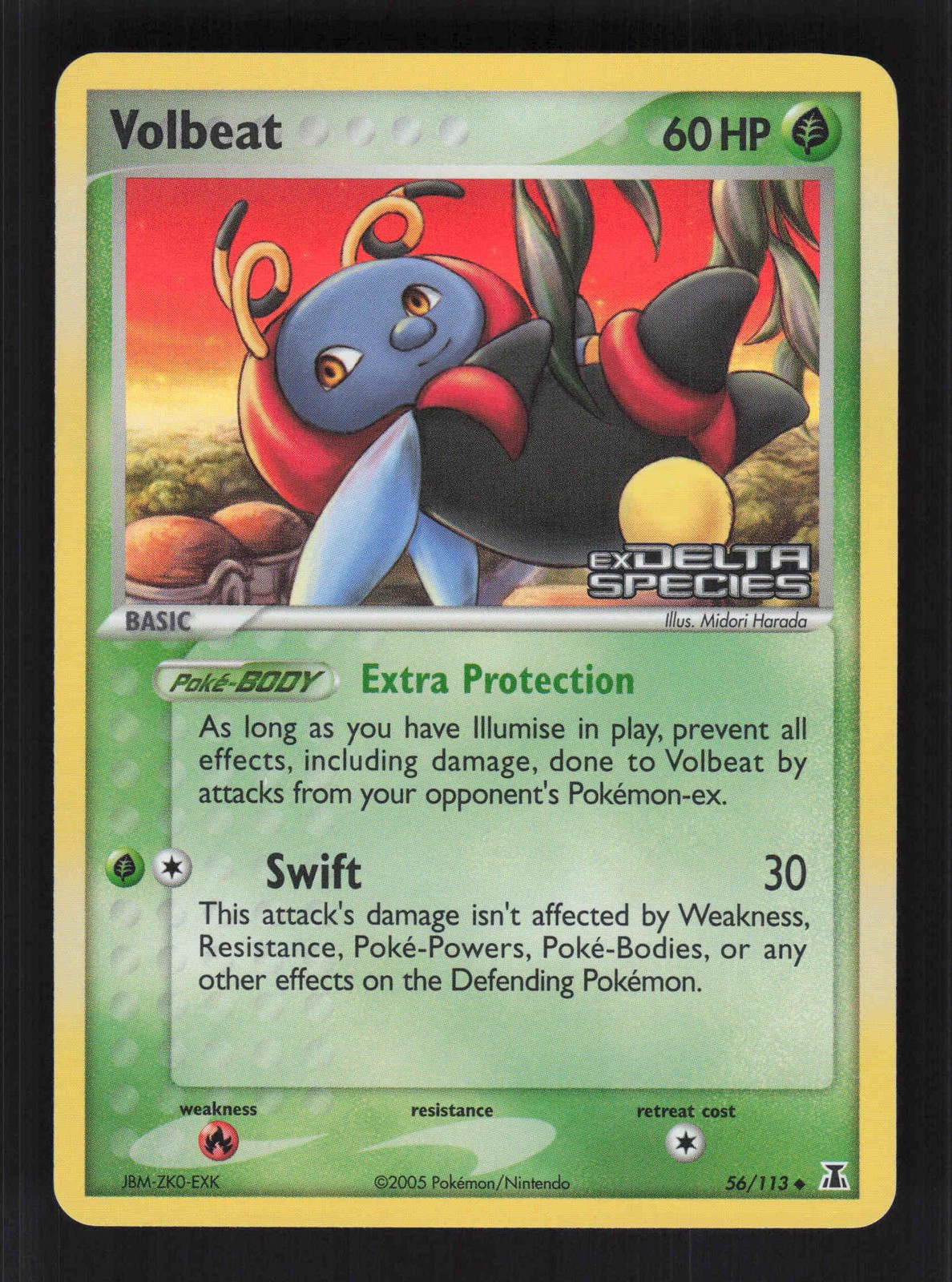 2006 EX Delta Species #56/113 Volbeat Reverse Holo NM