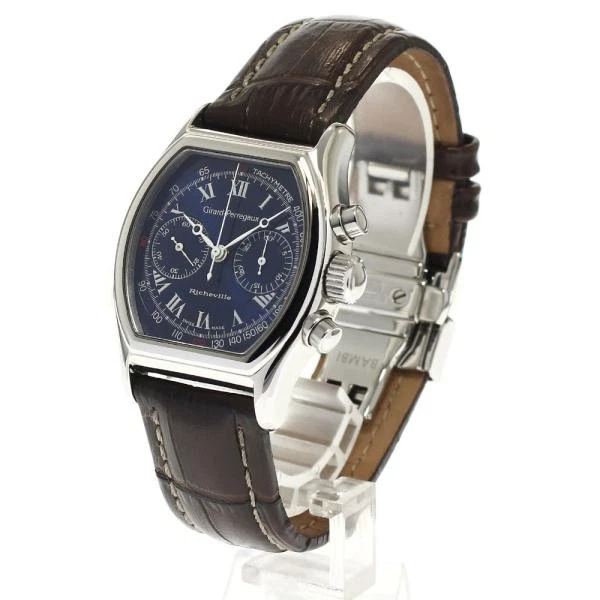 Girard Perregaux — Girard-Perregaux 2710 35mm SS Blue Dial Hand-Winding Watch #C16230