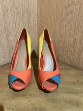 VINTAGE Nine West Shoes Women’s 9.5M FLAMINGO Peep-Toe Heel