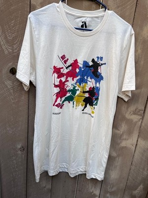 Archival Apparel Akira Kurosawa Seven Samurai Graphics Ivory Tshirt - Men's L