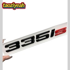 Gloss Black Red Letter Car Rear Trunk 335is Emblem Badge For 335 Is E90 E92 E93