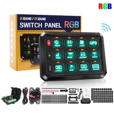 Colight Wireless 12 RGB Gang Switch Panel, Circuit Control Relay System Box