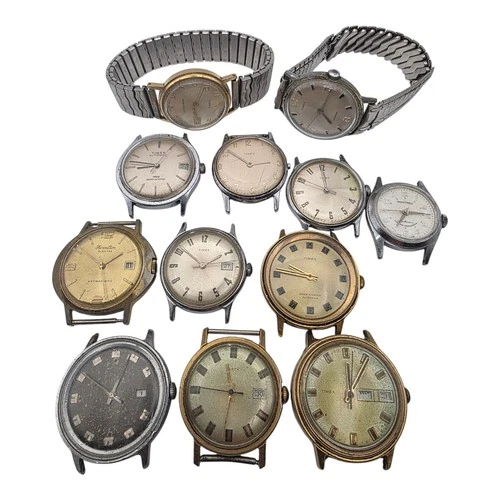 Vintage Timex Mechanical Watch Lot For Parts Repair Men's Lot