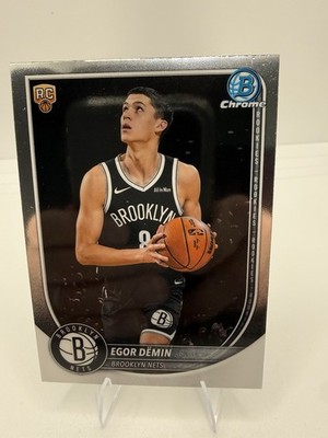2025-26 Bowman Chrome Egor Demin Refractor /499 Brooklyn Nets Rookie