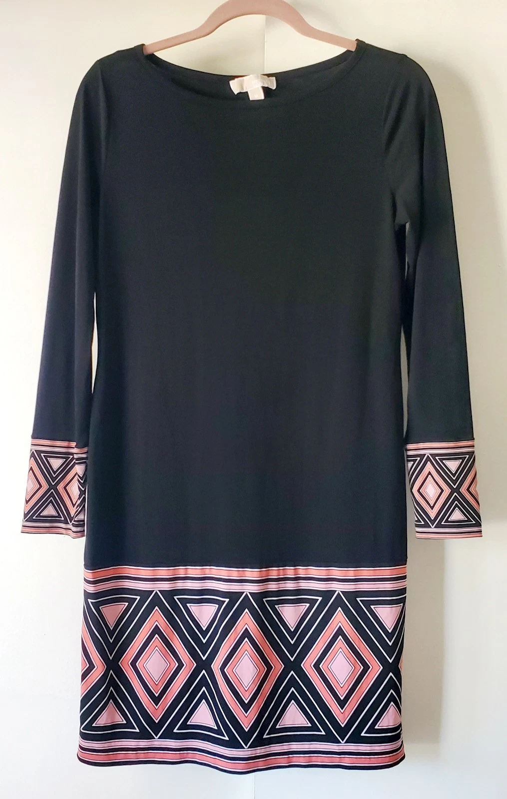 Abito donna Michael Kors nero geometrico medio