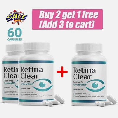 Retina Clear Vision Support Supplement – Eye Health Formula with Lutein, Zeaxant