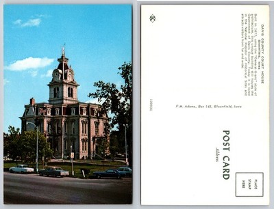 Davis County Court House Bloomfield Iowa Postcard