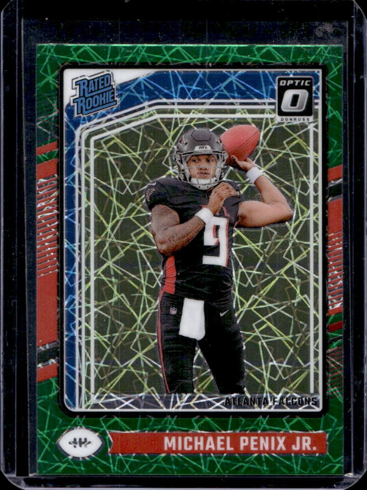 2024 Donruss Optic Michael Penix Jr. Green Velocity Rated Rookie #279 Falcons