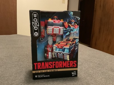 Transformers Age of the Primes AoTP Voyager class Rescue Bots RB Heatwave