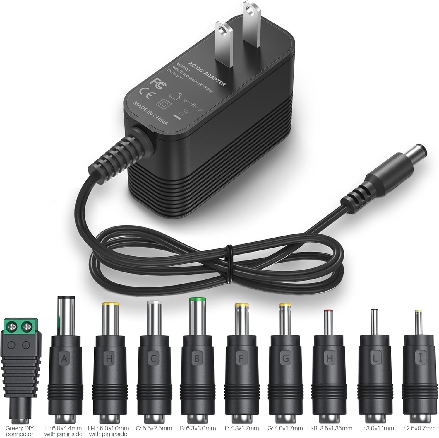 12V Power Supply AC Adapter 12 Volt Charger Universal for black 
