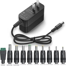 12V Power Supply AC Adapter 12 Volt Charger Universal for black 