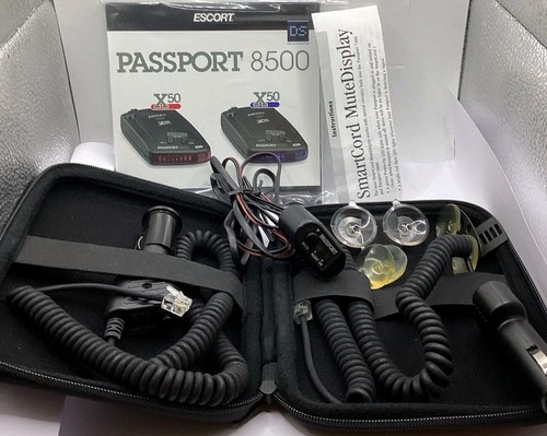 Escort Passport 8500 Accessories ONLY NO DEVICE w/ Power Cord Manual CASE