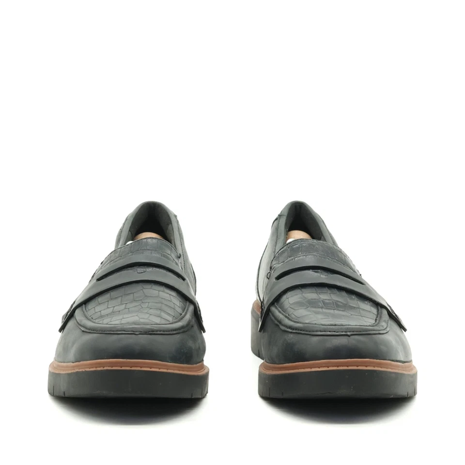 Clarks Damen Slipper EU 42.5 261744524085 Schwarz Leder Niedrigschaft Loafer - Bild 4 von 4