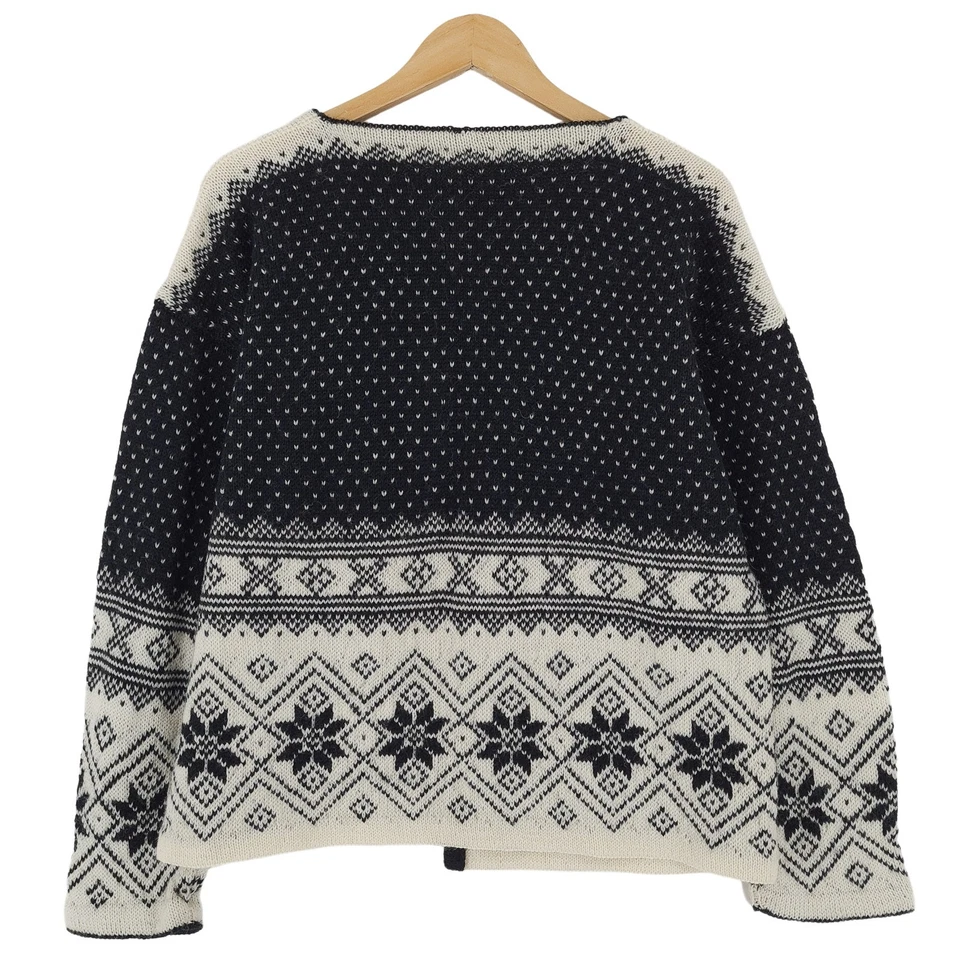 Strickjacke Nordic Scandinavian Fair Isle Vintage Warm Sk6 Größe XL - Bild 3 von 4