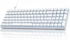 Dierya DK98SE Mechanical Keyboard with Linear Red Switches USB-C Cable White