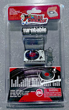 World's Smallest Coolest TURNTABLE Keychain Mini Miniature NEW Doll House Retro