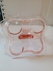 Pink Depression Glass Tray/Holder/Caddy Keyhole Center/Uranium (?) — photo 8