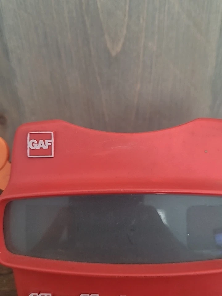 Juguete visor GAF Viewmaster Viewmaster rojo vintage FUNCIONANDO, hecho en EE. UU. Foto 3 de 4