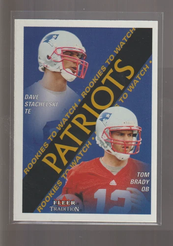 #352 TOM BRADY / stachelski RC 2000 FLEER TRADITION rookie PATRIOTS