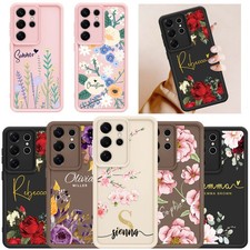 For Samsung S26/S25 /S24 Ultra/A36 Personalised TPU Shockproof Case Floral Cover
