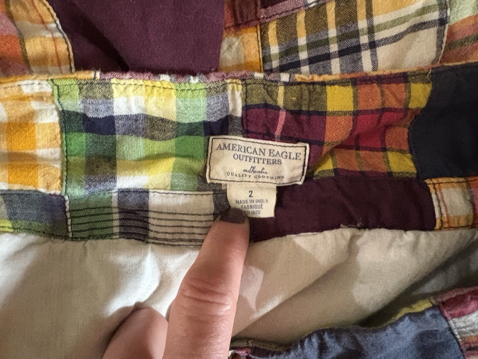 American Eagle Outfitters Prairie Patchwork  Skir… - image 8