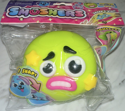 ORB Smushers Smash & Start Squeeze Toy Ball Green Face 360255FB
