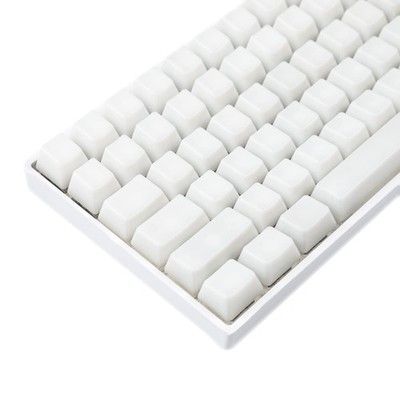 120 Keys ABS ANSI ISO 1.5mm Blank Milk Fog OEM Profile Shine Through Keycap