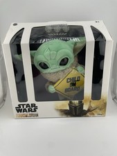 Star Wars The Mandalorian Grogu Baby Yoda The Child On Board Plush Hanging Sign