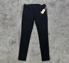 NEW True Religion Halle Super Skinny Jeans Womens 31 Black Denim USA Made Casual