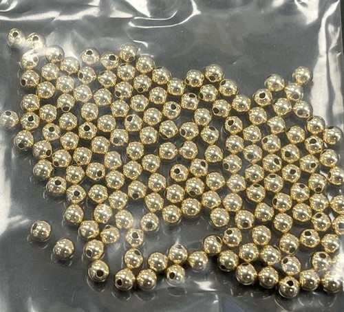 10k Solid Yellow Gold Spacer Beads Set Of 4