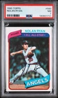 1980 TOPPS - NOLAN RYAN #580 PSA NM 7 - CALIFORNIA ANGELS -  HOF