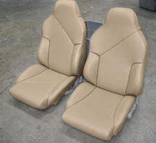 For 94-96 Chevy Corvette C4 Sport S.leather Custom Fit Pair Seat Covers Beige For 94-96 Chevy Corvette C4 Sport S.leather Custom Fit Pair Seat Covers Beige