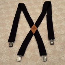 Dickies Suspenders Mens Wide Straight Clip Black Adjustable Workwear