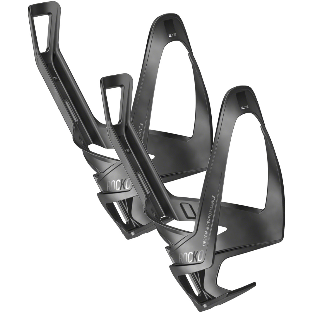 Pack of 2 Elite SRL Rocko Carbon Fiber Water Bottle Cage Matte Black 19290₽