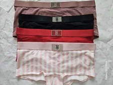 Victoria's Secret Cotton Shine Logo Patch Shortie Panty Size XS-XL New