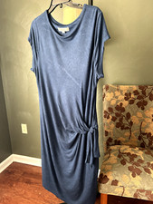XLP Loft Blue Knit Maxi Dress