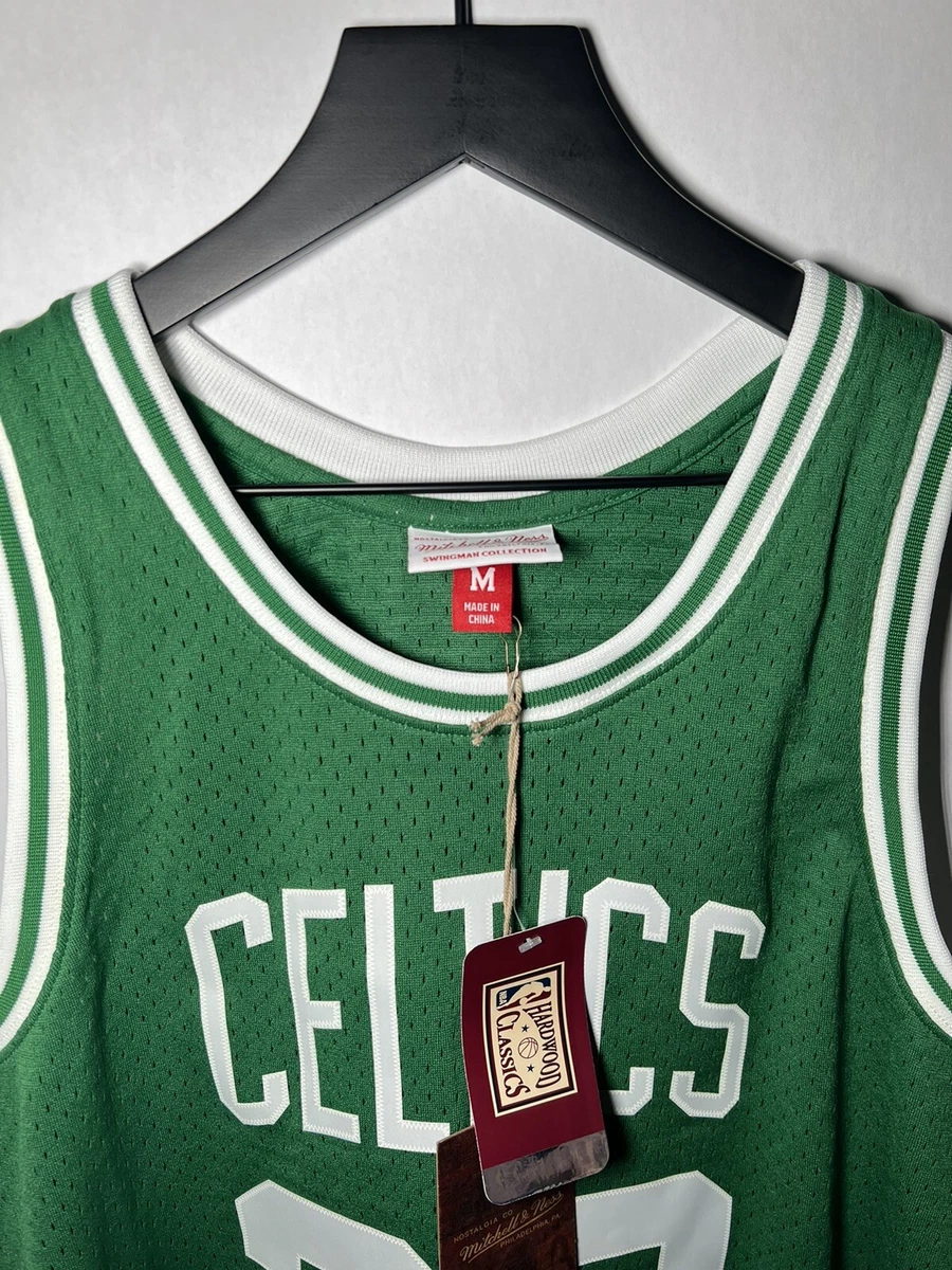 Mitchell & Ness Larry Bird Boston Celtics NBA White 1985-86 Hardwood Classics Swingman Throwback Home Jersey For Men (S) : Sports & Outdoors