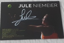 JULE NIEMEIER-TENNIS-WELTKLASSE-DEUTSCHLAND-TOLLES-ORIGINAL-AUTOGRAMM-WIMBLEDON
