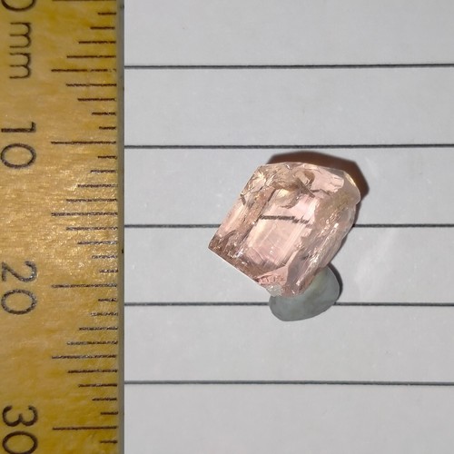 Imperial Topaz raw crystal facet rough gem mostly eye clean Katlang Video 5.4ct - Picture 3 of 8