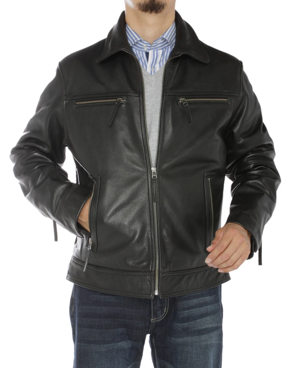 LUCIANO NATAZZI Mens Full Grain Cow Leather