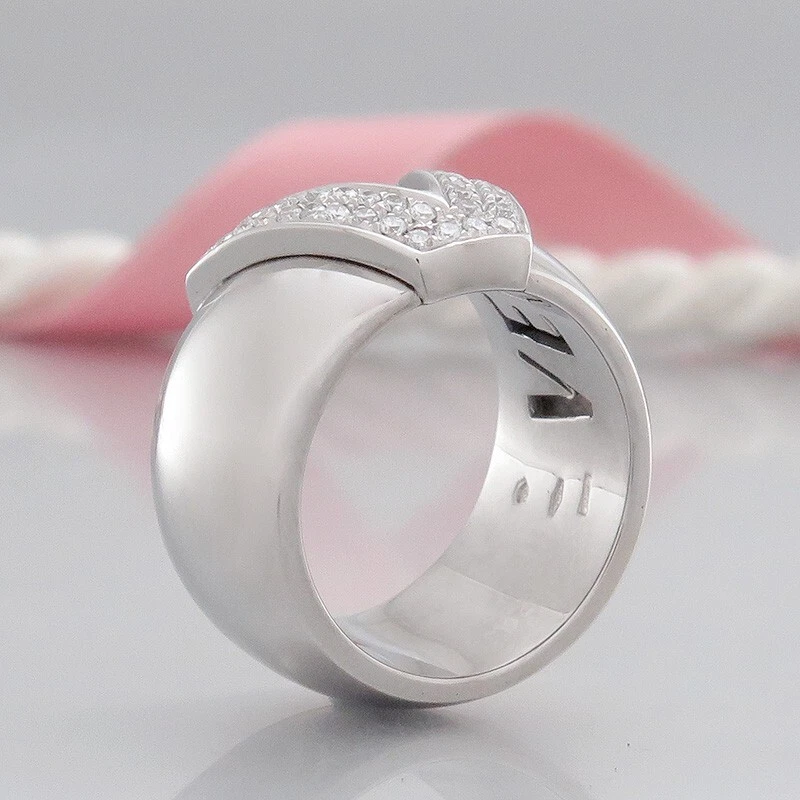 VERSACE Brillant-Ring 36 Brillanten (Diamant) ges. ca. 0,36ct - 18K/750 Weißgold - Bild 4 von 4