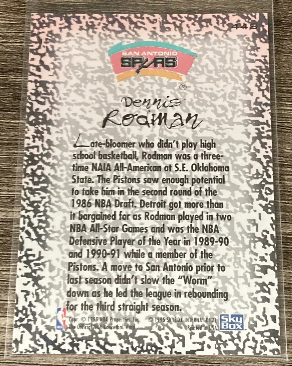 Dennis Rodman 1995 Skybox NBA Hoops Gold Mine Card ~ San