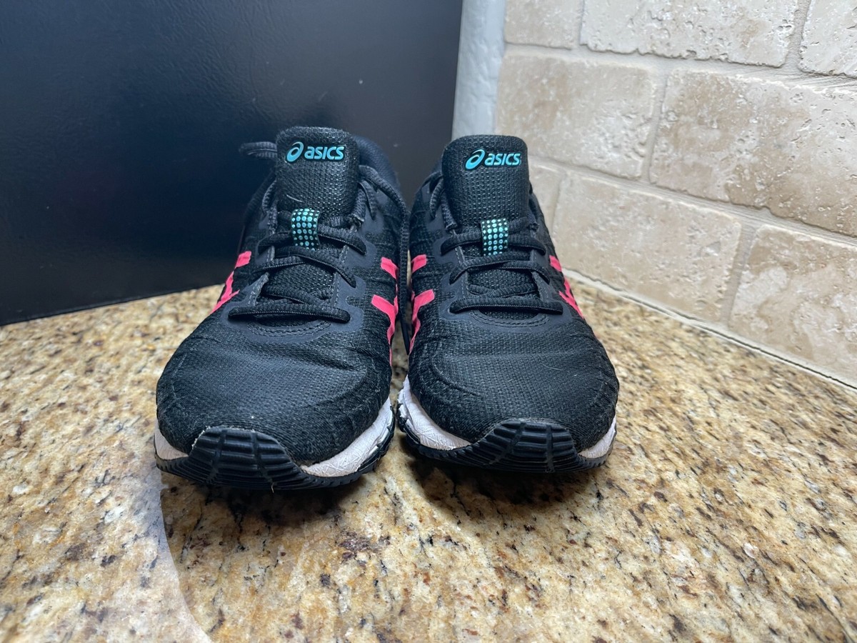 Asics Shoes Sz 10 Running Gel Quantum 180 4 1022A098 Pink Black Lace Up ASICS Gel-Quantum 180 4 Chaussures de Course pour Femme  main image 4