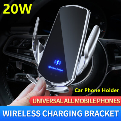 EKLEVA For All Phone 15W Wireless Charger Automatic Car Phone Holder Support Int