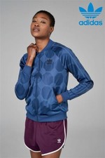 Adidas Originals Ce3720 Octagon Pattern Indigo Jacket Uk 6, Eu 32, Us Xs New 775