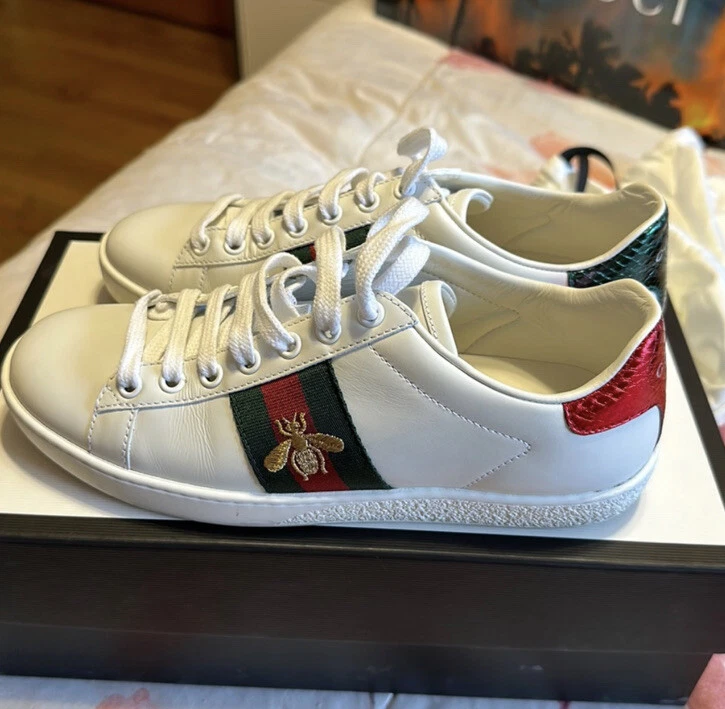 Gucci Ace Embroidered Bee Sneakers